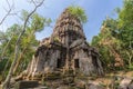 Hindu sanctuary situated name Ta Krabey stone castle Royalty Free Stock Photo