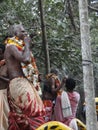 Hindu shaman priests swallow fire