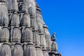 Hindu Shiva temple spire carvings