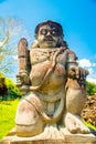 Hindu statue in the Ancient mystical old Hindu Prambanan temple near Yogyakarta, Java island Indonesia