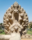 Hindu statue of snakes, Baron Empain Palace, Cairo, Egypt Royalty Free Stock Photo