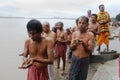 Hindu Tarpan rituals. Royalty Free Stock Photo