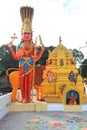 Hindu temple architecture in Bangalore, India Royalty Free Stock Photo