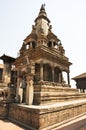 Hindu temple at Bhaktapur Durbar Square, Nepal Royalty Free Stock Photo