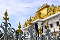 Hindu temple with bright golden roof