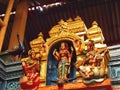 The decoration of the Hindu temple