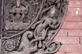 Hindu Temple Detail in Kirtipur, Nepal Royalty Free Stock Photo