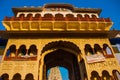 Hindu temple. The input gate. Pushkar. India.