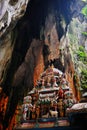 Hindu temple inside the Batu Cave, Kuala-Lumpur, Malaysia Royalty Free Stock Photo