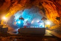 Hindu temple inside of the cave Royalty Free Stock Photo