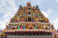 Hindu Temple in Little India, Singapore Royalty Free Stock Photo