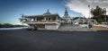 Hindu temple near the sea in Mauritius Royalty Free Stock Photo