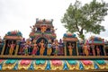 Hindu Temple and religious statues inside the Batu Caves temple  Malaysia. Royalty Free Stock Photo