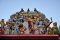 Hindu temple roof in Sri Lanka Royalty Free Stock Photo