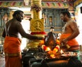 Hindu temple in Victoria Mahe Seychelles Royalty Free Stock Photo