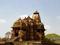 Hindu Temples of Love in Kajuraho. Royalty Free Stock Photo