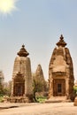 Hindu Temples of Love in Kajuraho. Royalty Free Stock Photo