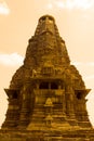 Hindu Temples of Love in Kajuraho. Royalty Free Stock Photo