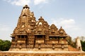 Hindu Temples of Love in Kajuraho. Royalty Free Stock Photo