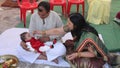 Hindu tradition for baby's first solid food by her