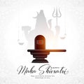 hindu traditional maha shivratri celebration background design