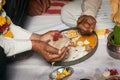 Hindu wedding ritual in india Royalty Free Stock Photo