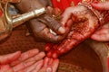 Hindu Wedding Ritual `Kanyadan` Royalty Free Stock Photo