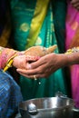 Hindu Wedding Ritual Kanyadaan Royalty Free Stock Photo