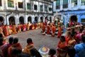 Hindu women dancing at Navratri festival