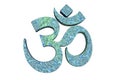 Hindu word reading Om or Aum symbol Royalty Free Stock Photo