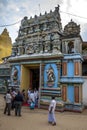 Hindu worshippers at Koneswaram Kovil at Trincomale.