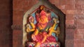 Hinduism gods in old town yard, Katmandu, Nepal