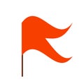Hinduism Orange flag. Hindu vector flag. Bhagva Royalty Free Stock Photo