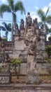 Hinduism Temple in Lovina, Bali, beautiful palms in the background