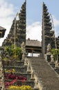 Hinduist temple details in Bali Indonesia Royalty Free Stock Photo