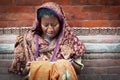 Hinduist woman, at Pashupatinath Temple, a Hindu temple - Kathmandu, Nepal