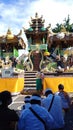 Hindus perform prayers or worship at the temple of Melanting, which is located in Banyupoh Village, Grokgak District, Bali