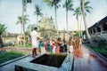 Hindus are washed from the sacred well