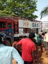 HINDUSTAN PETROLEUM GAS GOWDEN CUSTOMER IN INDIA MADE A LINE