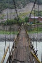 Hinged bridge Royalty Free Stock Photo