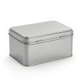 Hinged lid, featuring smooth, polished surfaces and a simple, functio Royalty Free Stock Photo