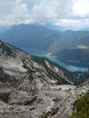 Hinking on the Seebergspitze, a mountain in tyrol, Austria Royalty Free Stock Photo