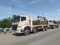 HINO VICTOR GY2PS1A FULL TRAILER WITH REAR CRANE