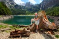 The Hinterer Gosausee (Upper Gosau Lake) Royalty Free Stock Photo