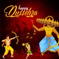 Happy Dussehra Vijayadashami also known as Dasahara, Dusshera, Dasara Royalty Free Stock Photo