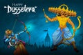 Happy Dussehra Vijayadashami also known as Dasahara, Dusshera, Dasara Royalty Free Stock Photo