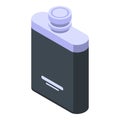 Hip flask icon, isometric style Royalty Free Stock Photo