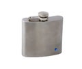 Hip-Flask on a white Royalty Free Stock Photo