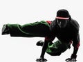 Hip hop acrobatic break dancer breakdancing young man handstand Royalty Free Stock Photo