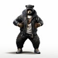 Hip-hop Bear: Photorealistic 3d Rendering Of A Rapper Bear